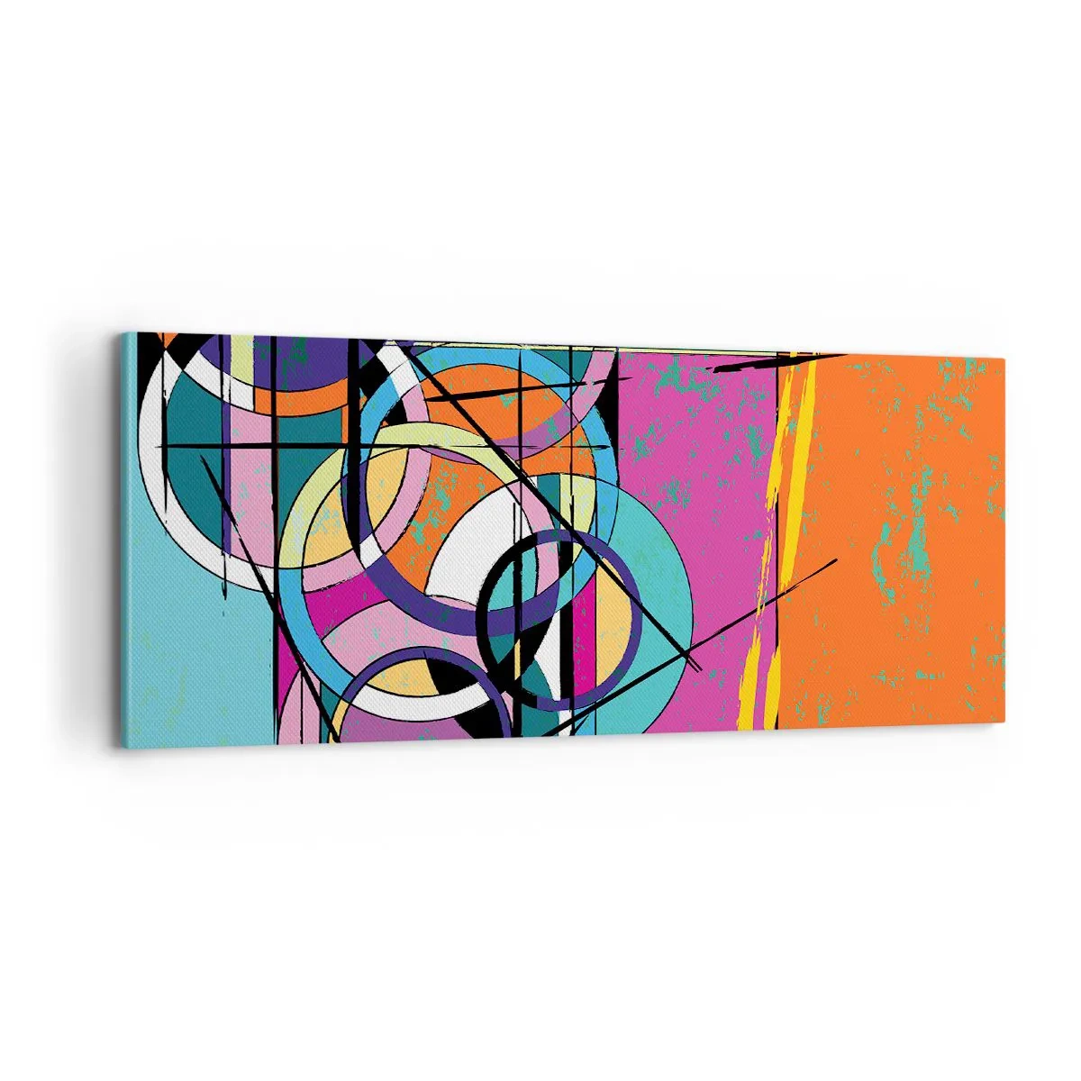 Bild auf Leinwand - Leinwandbild - Rad für Rad - 100x40 cm