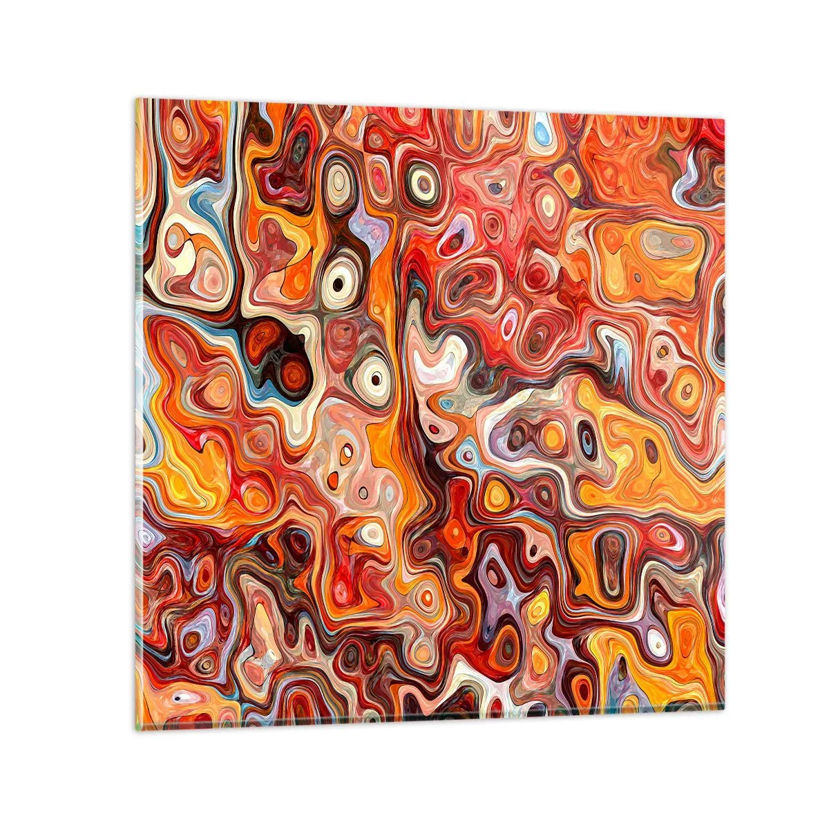 Glasbild - Bild auf glas - Wenn die Nüsse in Honig geschmolzen sind - 70x70 cm