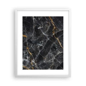 Poster in einem weißen Rahmen - Das Innenleben des Steins - 40x50 cm