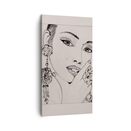 Bild auf Leinwand - Leinwandbild - Das schönste Juwel - 45x80 cm