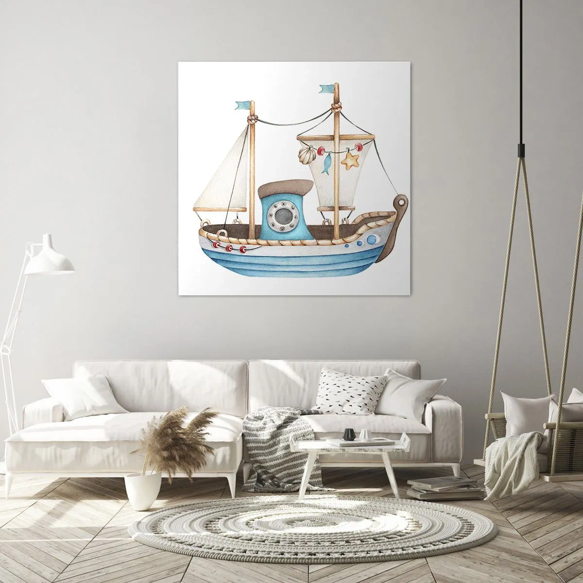 Bild auf Leinwand - Leinwandbild - Ahoi, Abenteuer! - 30x30 cm