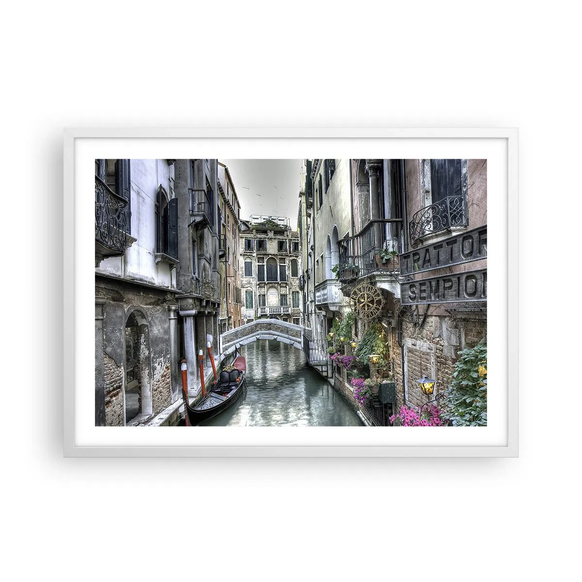 Poster in einem weißen Rahmen - Seit Jahrhunderten in stiller Besinnung - 70x50 cm