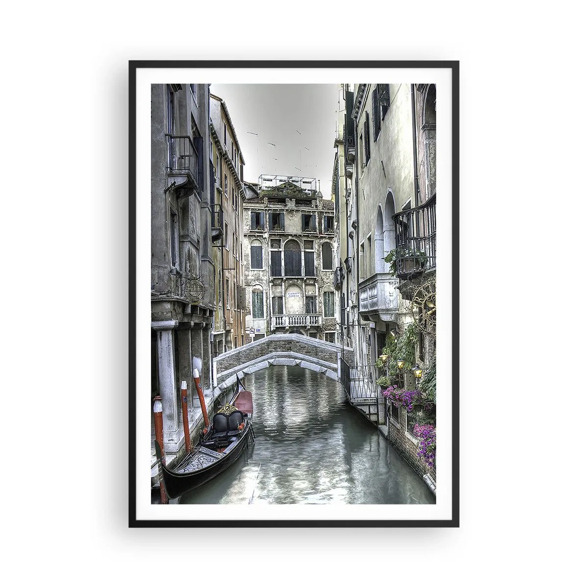 Poster in einem schwarzem Rahmen - Seit Jahrhunderten in stiller Besinnung - 70x100 cm