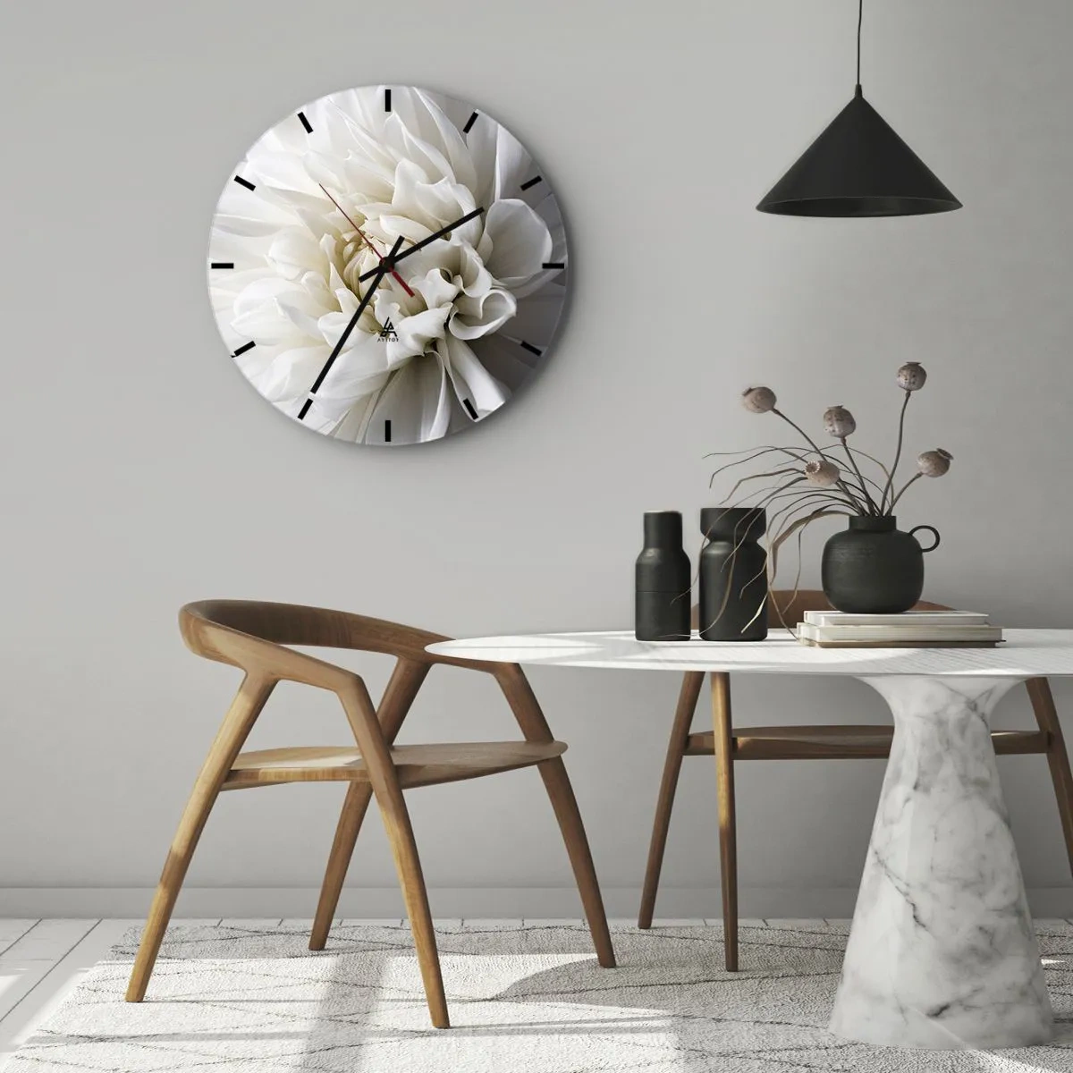 Wanduhr - Glasuhr - Der Morgen der Braut - 30x30 cm