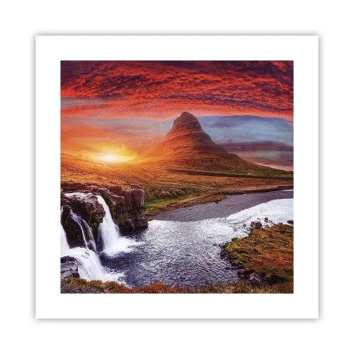 Poster - Ein Blick auf Mittelerde - 40x40 cm