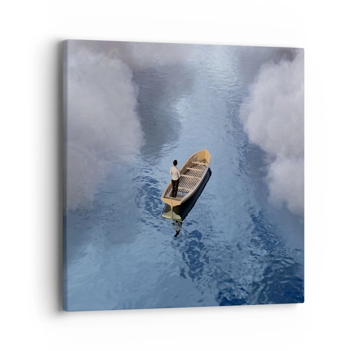 Bild auf Leinwand - Leinwandbild - Leben – Reise – unbekannt - 40x40 cm