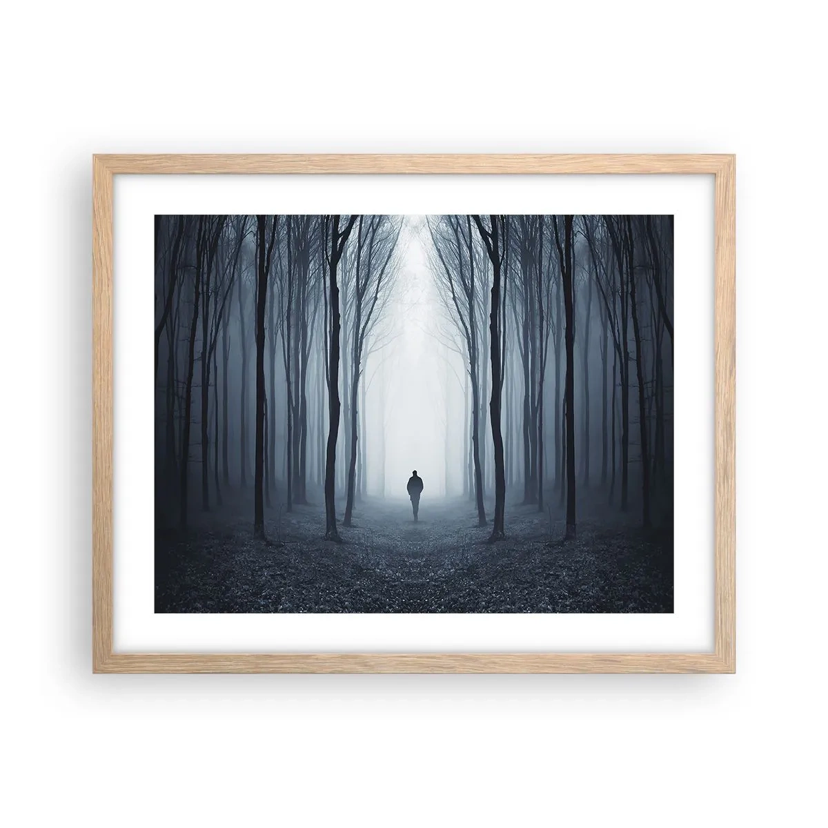 Poster in einem Rahmen aus heller Eiche - Alles einfach und übersichtlich - 50x40 cm