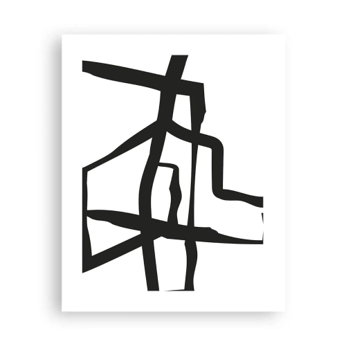 Poster - Schwarz-Weiß-Design - 40x50 cm
