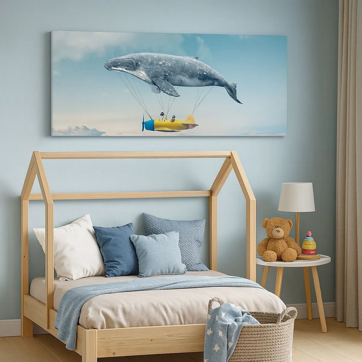 Bild auf Leinwand - Leinwandbild - Warum nicht? - 100x40 cm