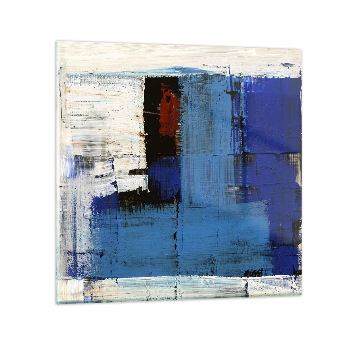 Glasbild - Bild auf glas - Geheimnis ist blau - 50x50 cm