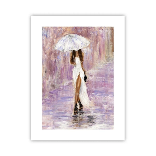 Poster - Im lila Regen - 30x40 cm