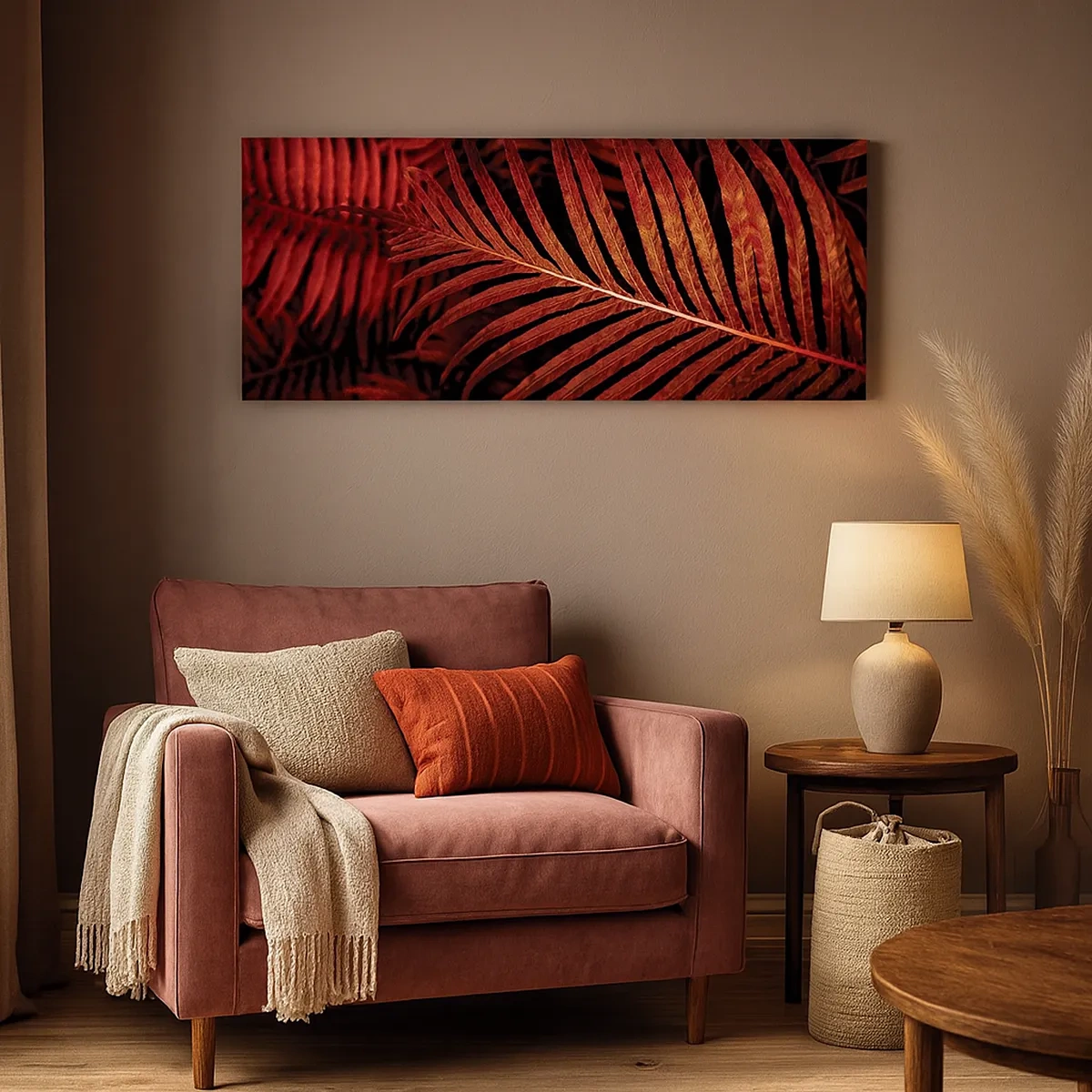 Bild auf Leinwand - Leinwandbild - Die Hitze des Lebens - 30x30 cm