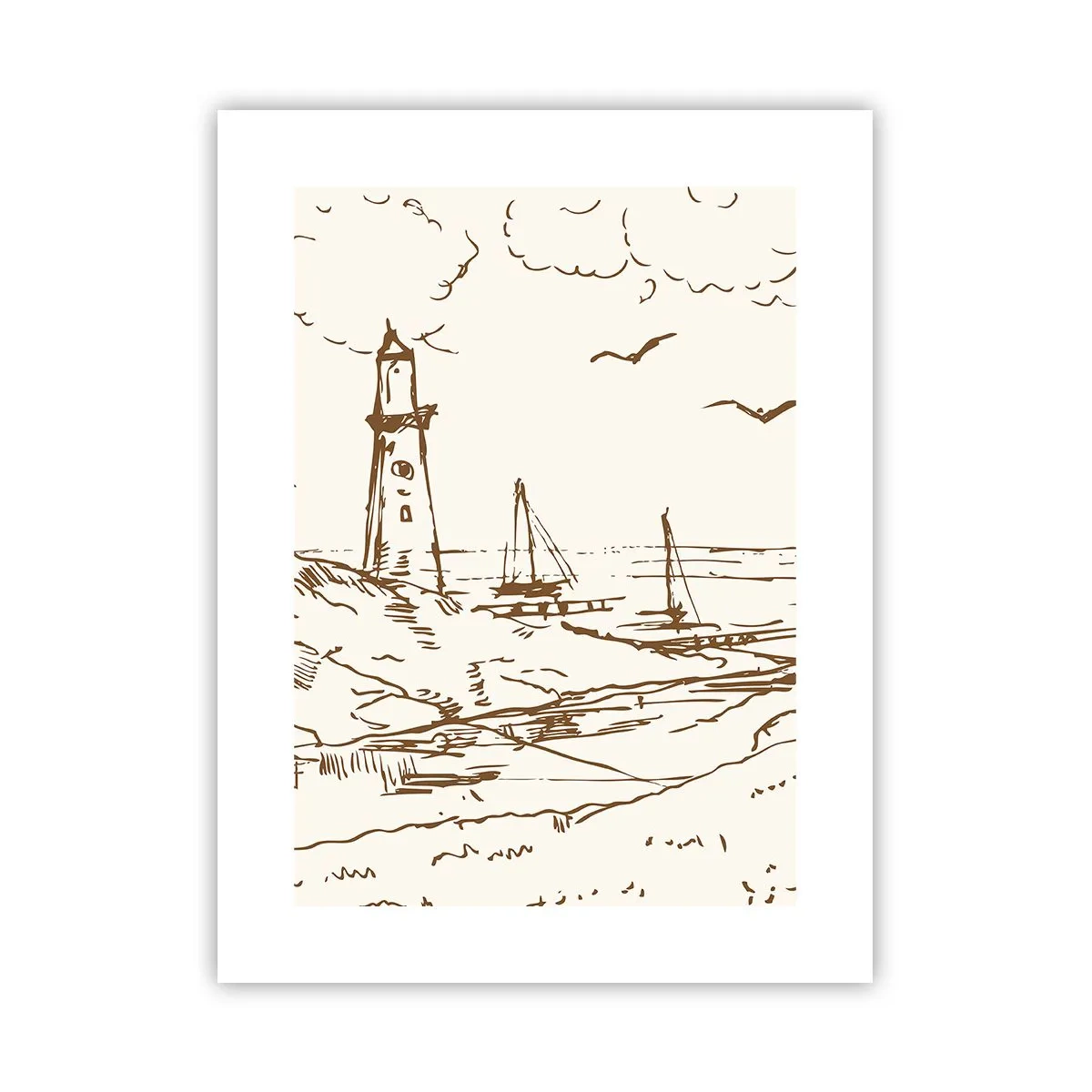 Poster - Ein Überblick über die Erinnerungen an den Sommer - 30x40 cm