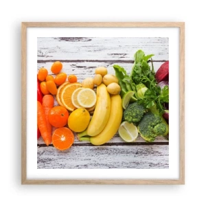 Poster in einem Rahmen aus heller Eiche - Es ist nicht genug? - 50x50 cm