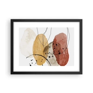 Poster in einem schwarzem Rahmen - Wie leichte, transparente Luft - 40x30 cm