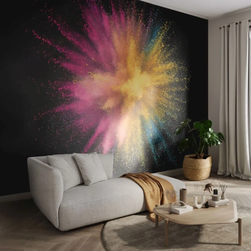 Fototapete Standard Eco - Die Geburt der Farben - Abstraktion, Stück, Fantasie - 350x256 cm