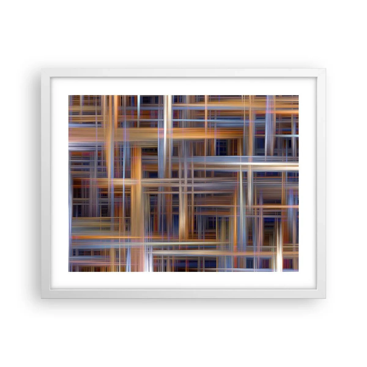Poster in einem weißen Rahmen - Aus Licht gewebt - 50x40 cm
