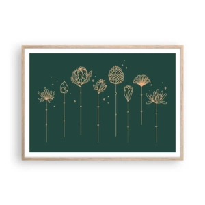 Poster in einem Rahmen aus heller Eiche - Familie ZIÓŁkowski - 100x70 cm