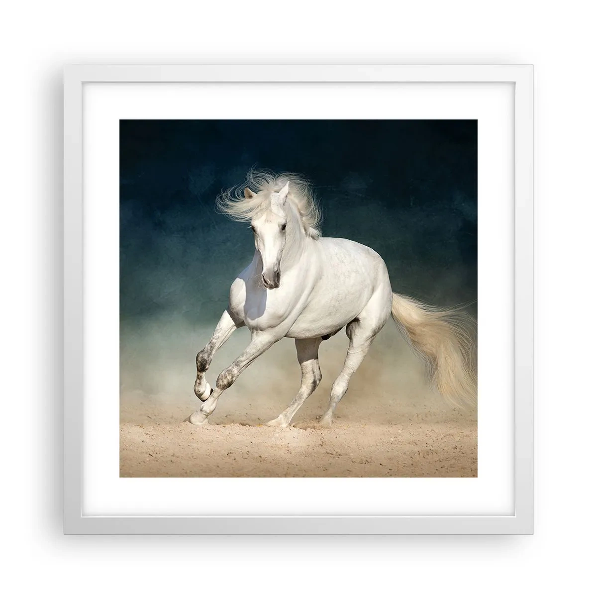 Poster in einem weißen Rahmen - Freiheit in ihrem reinen Zustand - 40x40 cm