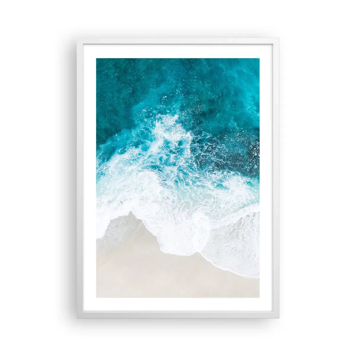 Poster in einem weißen Rahmen - Natürliche Liebkosung - 50x70 cm