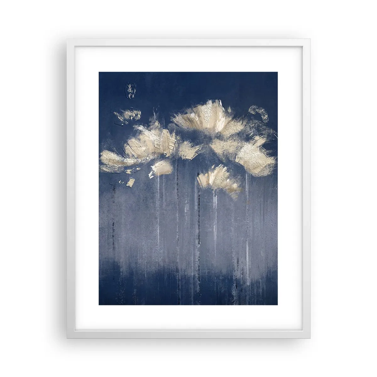 Poster in einem weißen Rahmen - Wie Blütenblätter im Wind - 40x50 cm