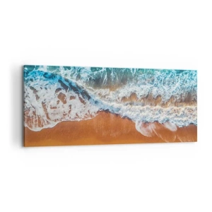 Bild auf Leinwand - Leinwandbild - Immer Hand in Hand - 100x40 cm