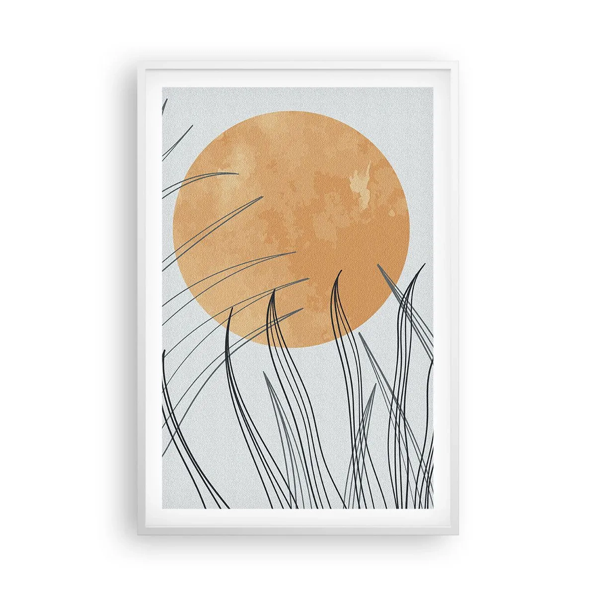 Poster in einem weißen Rahmen - Immer der Sonne entgegen - 61x91 cm