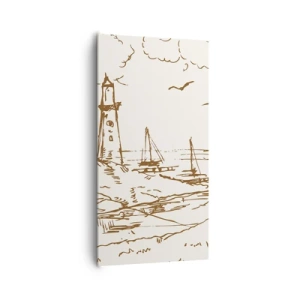 Bild auf Leinwand - Leinwandbild - Ein Überblick über die Erinnerungen an den Sommer - 65x120 cm