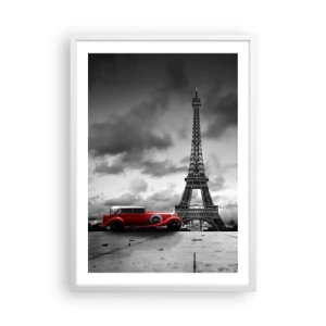 Poster in einem weißen Rahmen - Vor nicht allzu langer Zeit in Paris - 50x70 cm