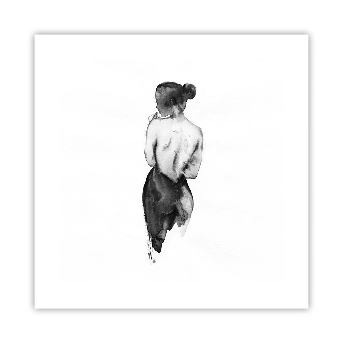 Poster - Bei ihr verschwindet die Welt - 40x40 cm
