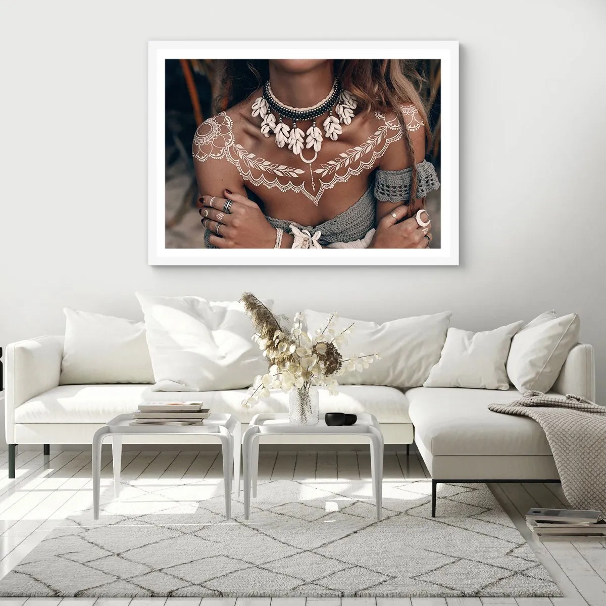 Poster in einem weißen Rahmen - Talismane, Rituale der Weiblichkeit - 70x50 cm