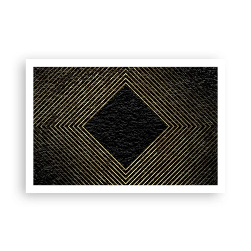 Poster - Geometrie im glamourösen Stil - 91x61 cm