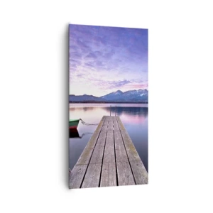 Bild auf Leinwand - Leinwandbild - Freundliche Stille - 65x120 cm