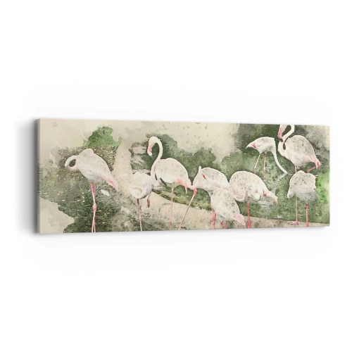 Bild auf Leinwand - Leinwandbild - Exotischer Traum - 90x30 cm