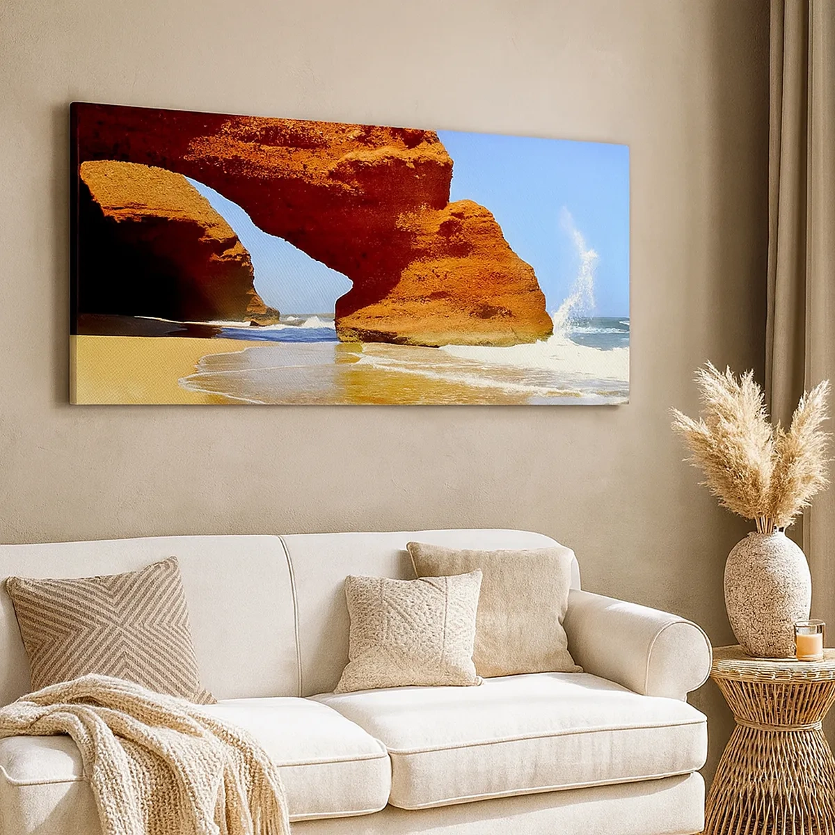 Bild auf Leinwand - Leinwandbild - Wasser und Wind seit Tausenden von Jahren - 30x30 cm