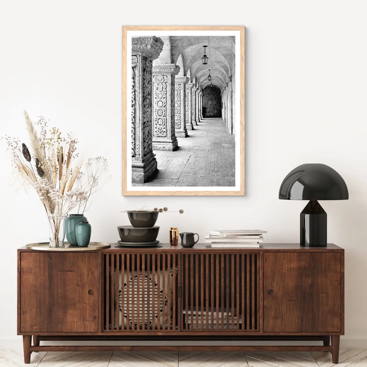 Poster in einem Rahmen aus heller Eiche - Und wo geht’s hin...? - 70x100 cm