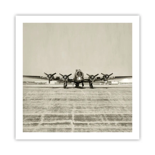 Poster - Wie immer bereit - 60x60 cm