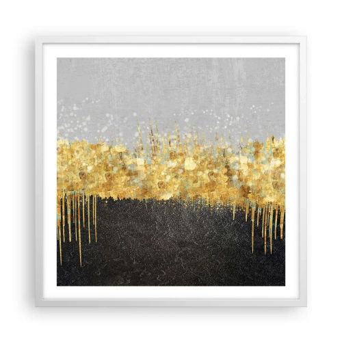 Poster in einem weißen Rahmen - Nach innen und nach oben - 60x60 cm