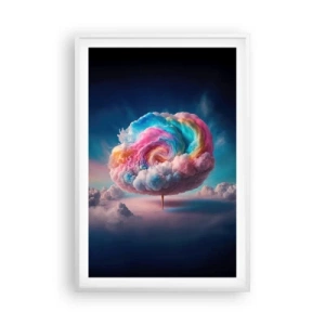 Poster in einem weißen Rahmen - Traum von einem Vergnügungspark - 61x91 cm