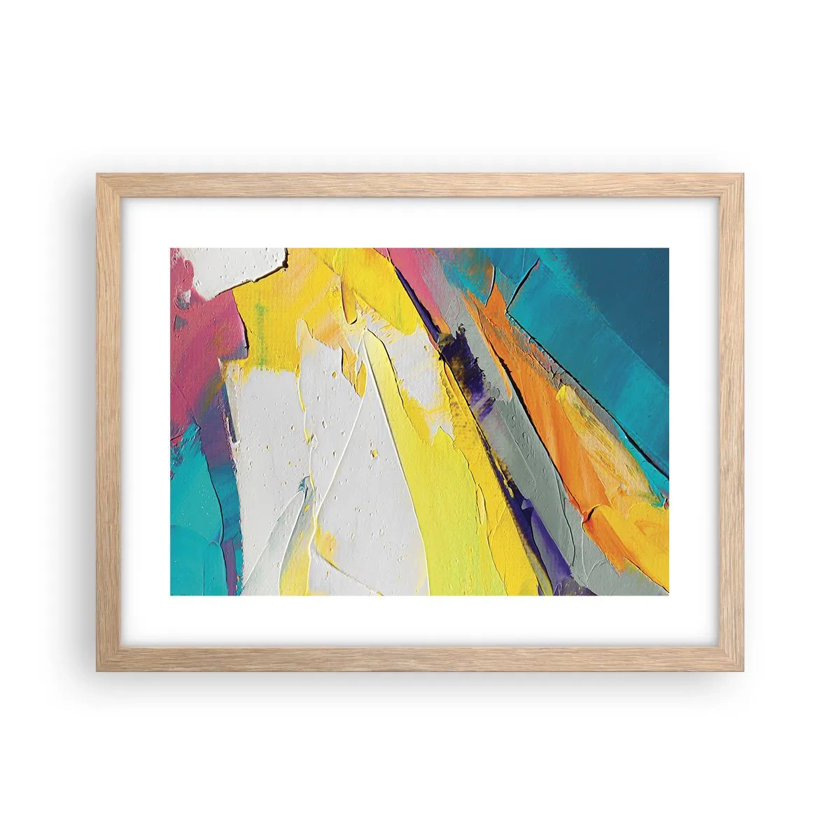 Poster in einem Rahmen aus heller Eiche - Die Anatomie des Lichts - 40x30 cm