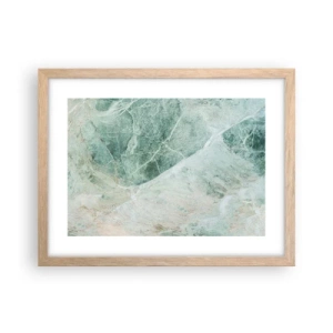 Poster in einem Rahmen aus heller Eiche - Edle Kälte des Steins - 40x30 cm