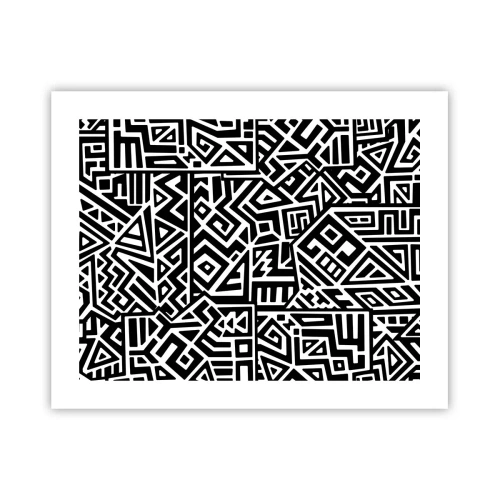Poster - Präkolumbianische Komposition - 50x40 cm