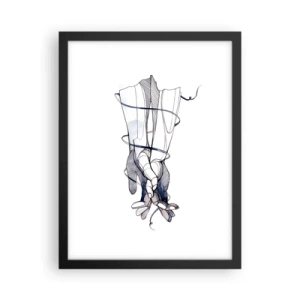 Poster in einem schwarzem Rahmen - Touch-Studie - 30x40 cm