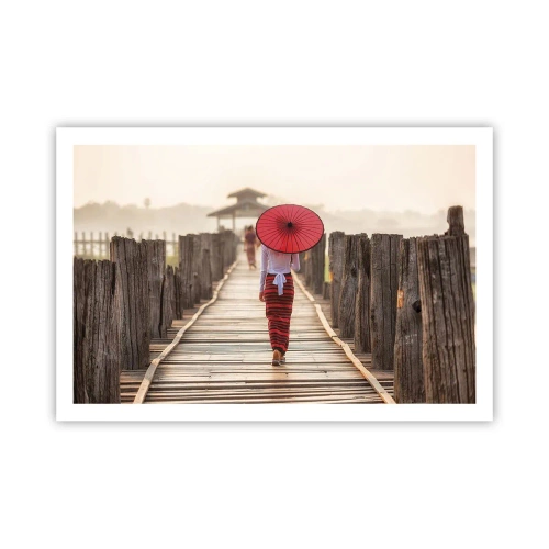 Poster - Auf der alten Brücke - 91x61 cm