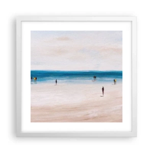 Poster in einem weißen Rahmen - Natürliches Bedürfnis - 40x40 cm