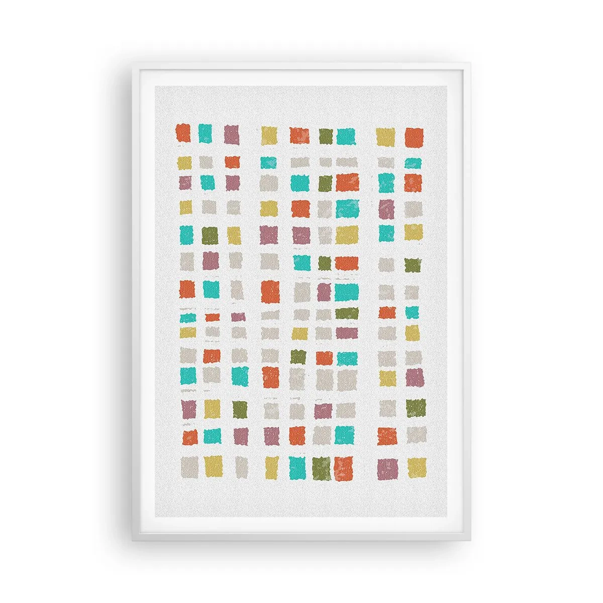 Poster in einem weißen Rahmen - Unbekanntes Spiel - 70x100 cm