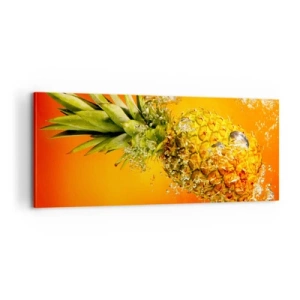 Bild auf Leinwand - Leinwandbild - Tropisch saftige Frische - 100x40 cm