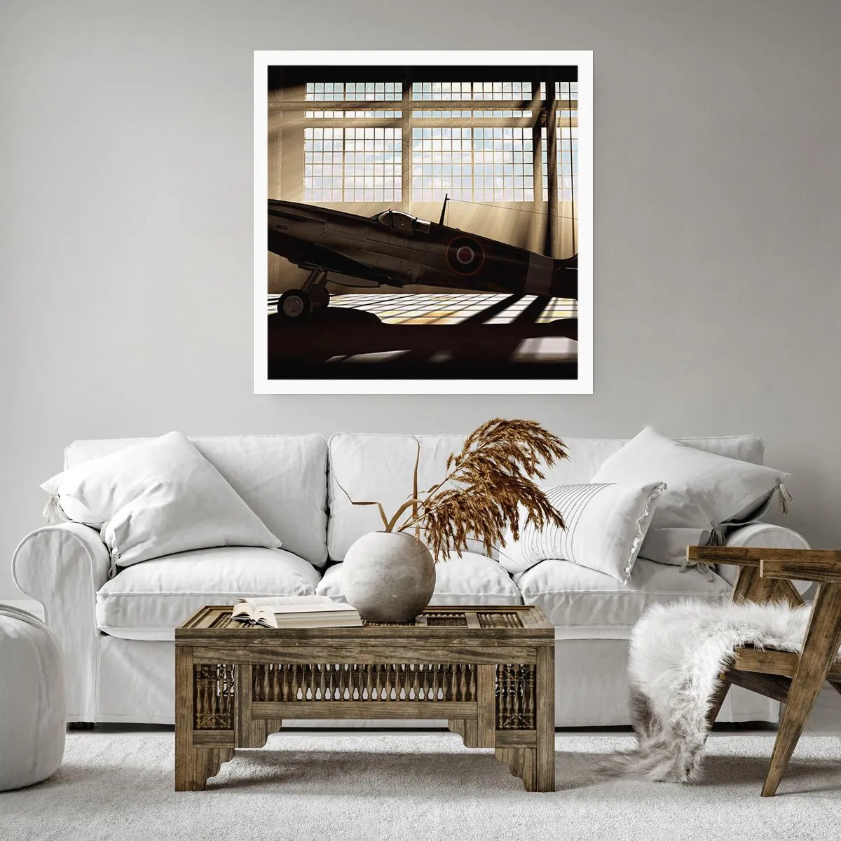 Poster - Die Ruhe eines Kriegers - 30x30 cm