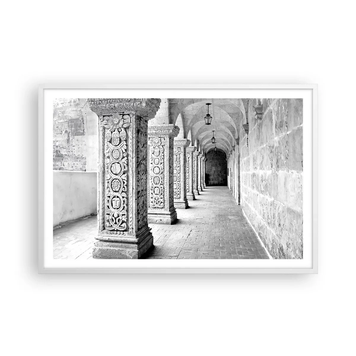 Poster in einem weißen Rahmen - Und wo geht’s hin...? - 91x61 cm