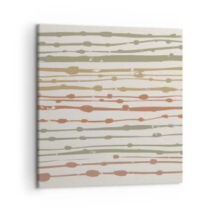 Bild auf Leinwand - Leinwandbild - Musikalische Notation von Farben - 50x50 cm